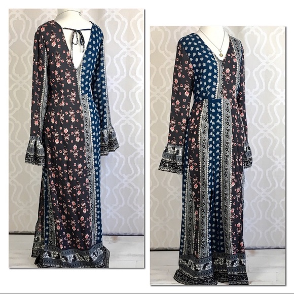 *LAST ONE* Stevie Nicks Kimono Lounge Maxi Dress - Picture 5 of 8